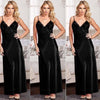 2019 New Women Satin Silk Sleepwear Nightdress Lingerie Night Dress Loose Long Solid Sleep Dress Vestidos Robe
