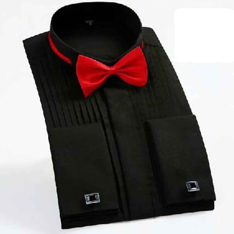 Men Night Club Tuxedo Dress Shirts,Long Sleeve Candy Color Cotton High Quality High-grade Swallow Collar Design Shirts Vestido