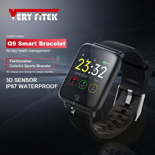 Q9 Blood  SmartWatch Pressure Heart Rate Monitor Smart Watch IP67 Waterproof Sport Fitness Trakcer Watch Men Women Smartwatch