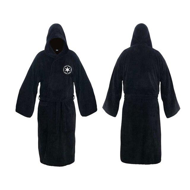 Star Wars Darth Vader Flannel Terry Jedi Adult Bathrobe Robes Darh Vader Cosplay Brown Robe Dress Gown Sleeping Wear Costume F78