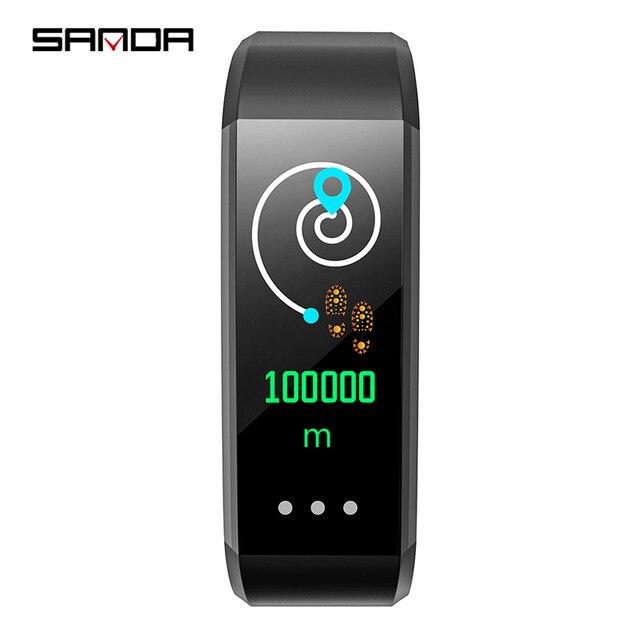 SANDA CK16 Men/Women Dress Smart Ukrainian languages Wristwatches Heart Rate Monitor Blood Pressure APP Remind Relogio Masculino