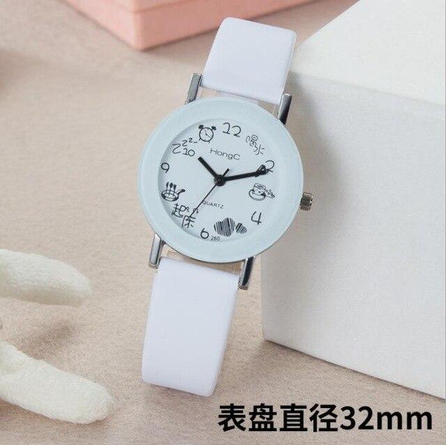 QMXD Couple Lady Watch Man Woman Student Kid Boy Child Belt Dress Cartoon Cute Electronic Smart Quartz Watch Bracelet Jewelry