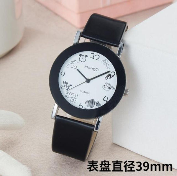 QMXD Couple Lady Watch Man Woman Student Kid Boy Child Belt Dress Cartoon Cute Electronic Smart Quartz Watch Bracelet Jewelry