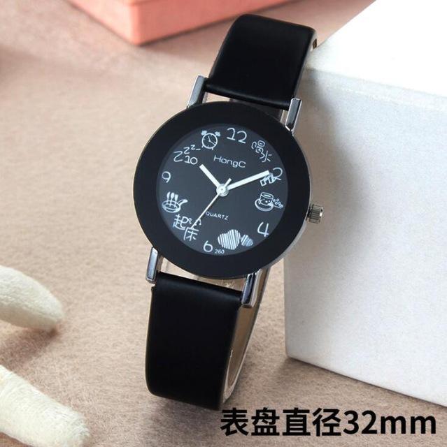 QMXD Couple Lady Watch Man Woman Student Kid Boy Child Belt Dress Cartoon Cute Electronic Smart Quartz Watch Bracelet Jewelry