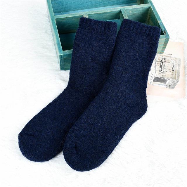 New Autumn Winter Men's Socks Keep Warm Cashmere Wool Socks Thick Solid Casual Protect the Cold Male Meias Home Sleep Socks