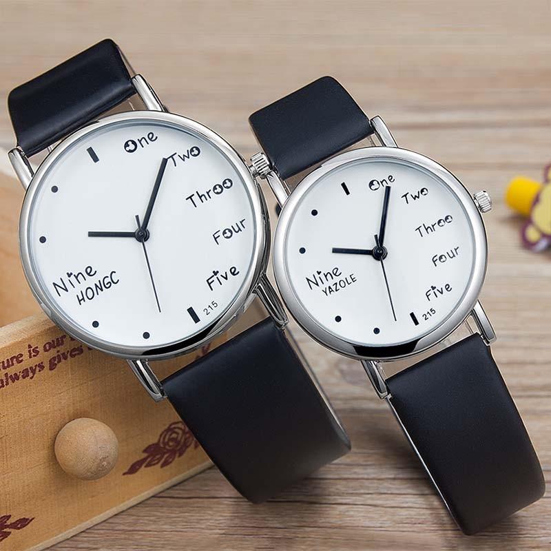 2019 New Couple Lady Watch Man Woman Student Kid Boy Child Belt Dress  Electronic Smart Quartz Watch Bracelet Jewelry Party Gift