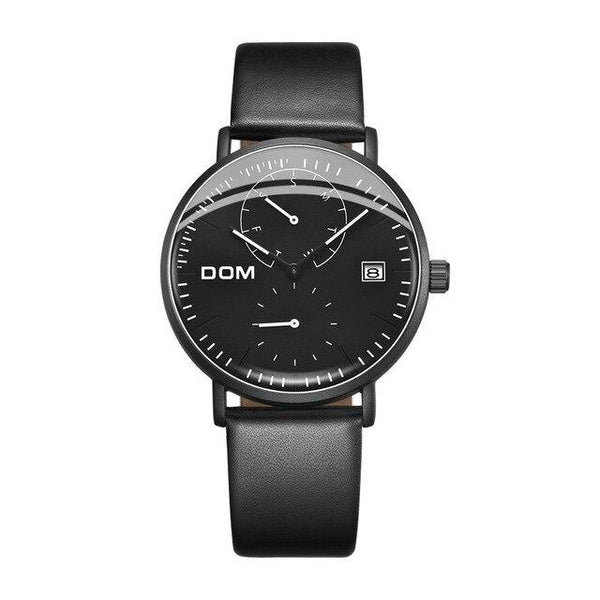 Dom Watch Men Luxury Business Steel Man Watch Waterproof Calendar Unique Fashion Casual Quartz Male Dress Clock M-435