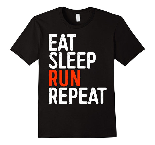 Eat Sleep Runer Repeat T-Shirt Runner Gift Shirt New Mens Spring Summer Dress Short Sleeve Casual New Fashion Men'S T Shirt