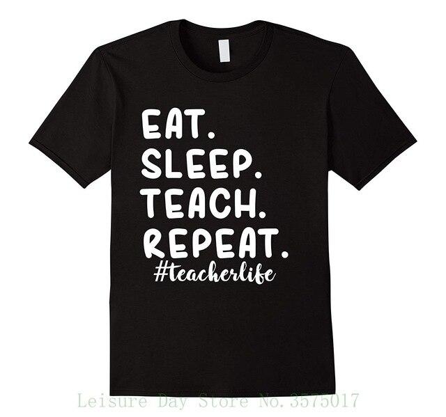 Eat Sleep Teach Repeat Teacherlife New Mens Spring Summer Dress Short Sleeve Casual