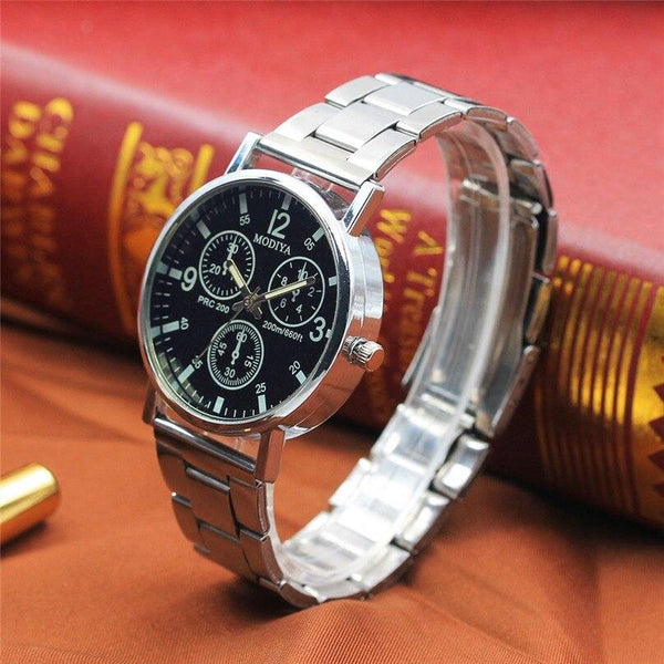 Business stainless steel Watch Men Watches  Top Brand Luxury Famous Quartz Watch Male ClockWrist Watch Relogio Masculino #4M09