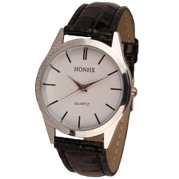 New Arrival Luxury Style Clocks Womens Mens Ladies Mens Watches Leather Quartz Analog Dress Bracelet Wrist Watch Fashion #500717