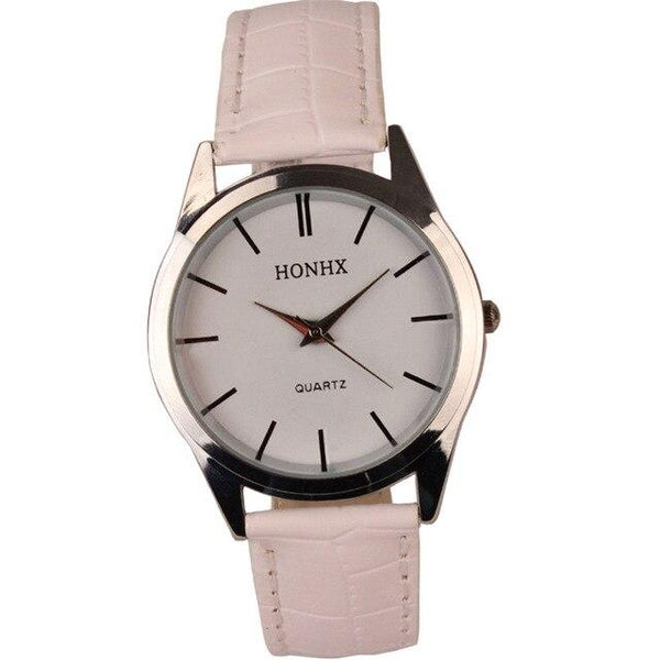 New Arrival Luxury Style Clocks Womens Mens Ladies Mens Watches Leather Quartz Analog Dress Bracelet Wrist Watch Fashion #500717