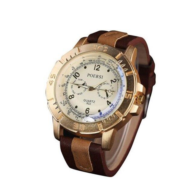 New Arrival Cool Men Fashion Watches Clock Luxury Men's Watches Analog Quartz Faux Leather Sport Wrist Dress Watch #500717