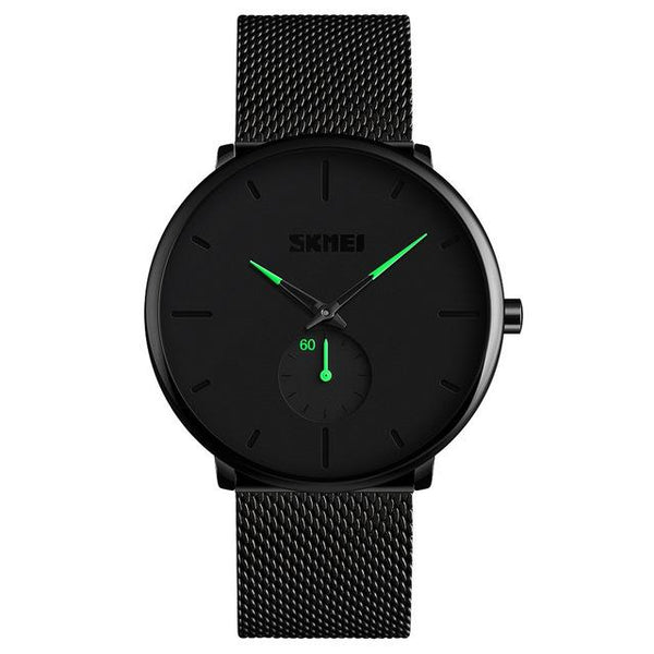 30M waterproof Mens Minimalist Ultra-Thin Analog Dress Stainless Steel Wrist Smart Watch High transparent glass SmartWatch