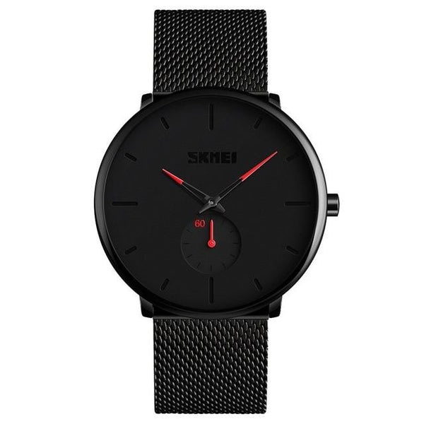 Waterproof Mens Minimalist Ultra-Thin Analog Dress Stainless Steel Wrist Watch 2019 hot sales