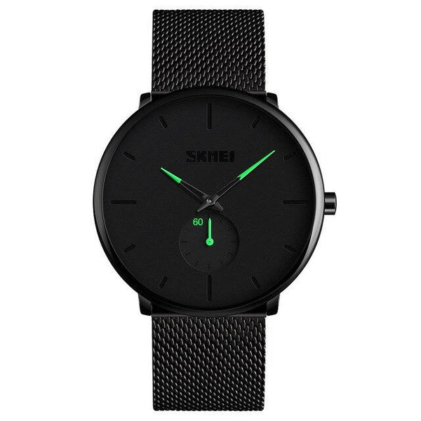 Waterproof Mens Minimalist Ultra-Thin Analog Dress Stainless Steel Wrist Watch 2019 hot sales smart watch dropshipping