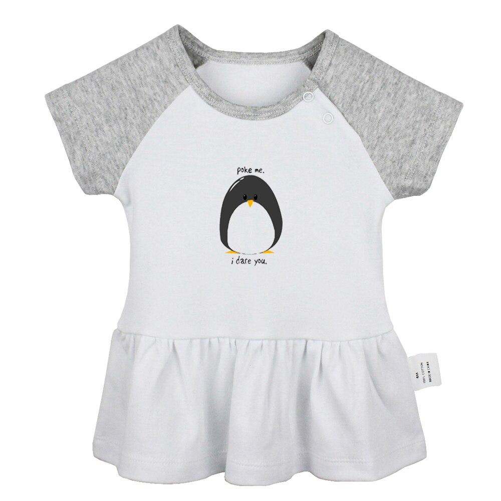 Cute Penguins Space Infinity Love Keep Calm And sleep zzz 5 burning man Newborn Baby Girls Dresses Toddler Infant Cotton Clothes