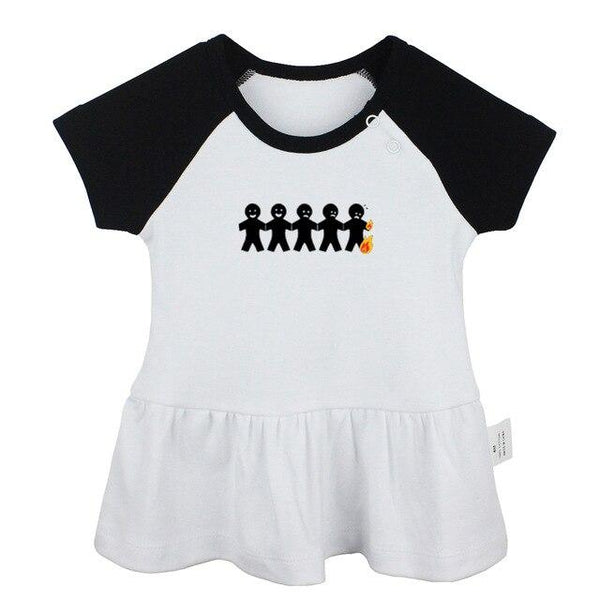 Cute Penguins Space Infinity Love Keep Calm And sleep zzz 5 burning man Newborn Baby Girls Dresses Toddler Infant Cotton Clothes