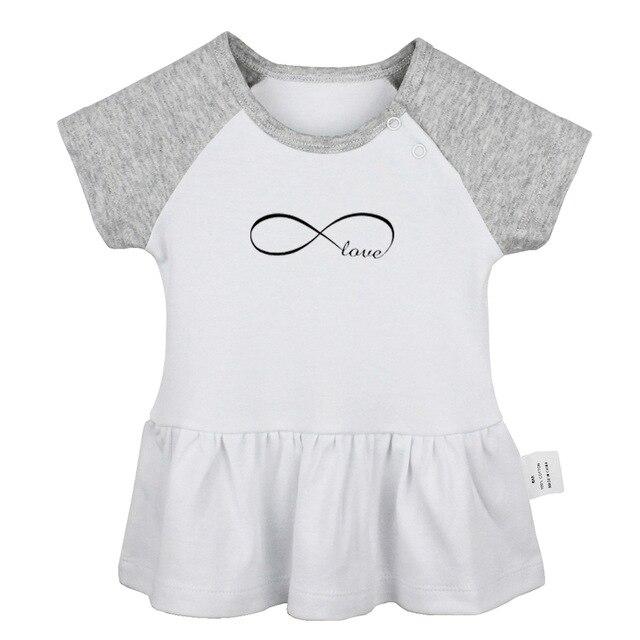 Cute Penguins Space Infinity Love Keep Calm And sleep zzz 5 burning man Newborn Baby Girls Dresses Toddler Infant Cotton Clothes