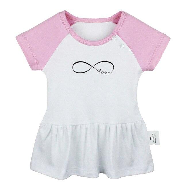 Cute Penguins Space Infinity Love Keep Calm And sleep zzz 5 burning man Newborn Baby Girls Dresses Toddler Infant Cotton Clothes