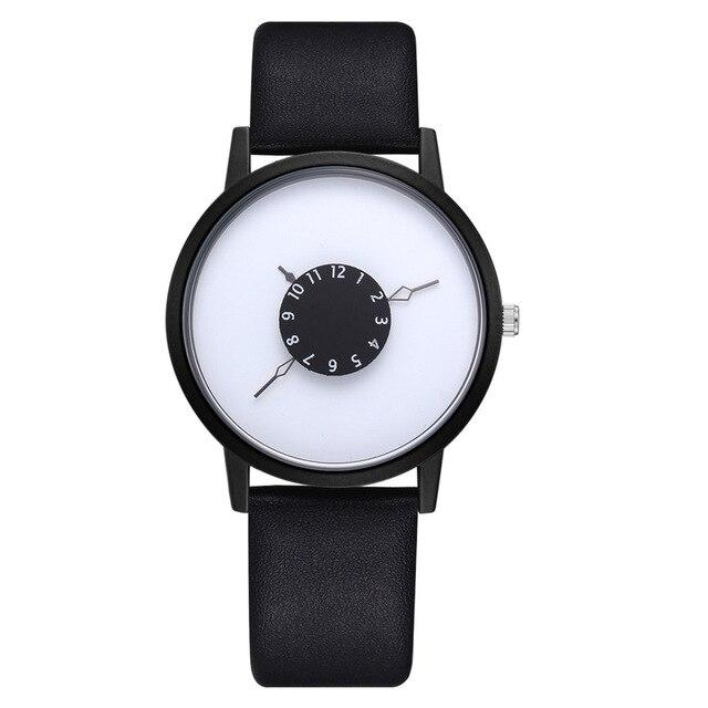 Women Men Watches Modern Fashion Lovers Leather Band Quartz Analog Wrist Watch Luxury Casual Dress Clock Gift reloj mujer #c