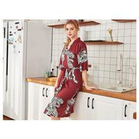 Satin Silk Wedding nightgowns for men long sleepwear fashion homewear sexy robes plus size pajamas summer animal sleepshirts