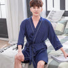 2019 summer mens robe hot sale faux silk kimono bath gown bathrobe nightgown sleepwear hombre pijama
