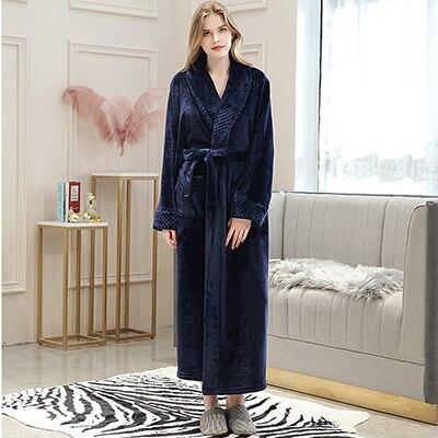 New Arrival Silk Soft Flannel Long Kimono Bath Robe Men Waffle Winter Bathrobe Mens Robes Dressing Gown Nightgowns for Male