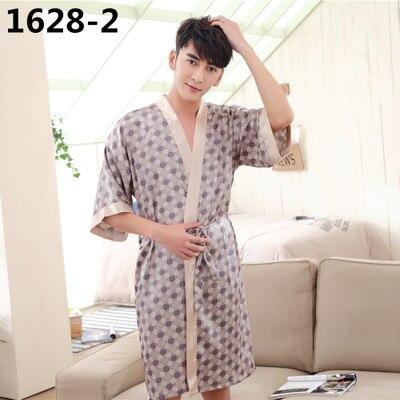 2019 summer men luxury silk flannel spa bathrobe mens long kimono bath robe male bathrobes warm night dressing gown