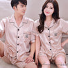 2019 satin silk pajamas shorts for men sleepwear male pajama set soft nightgown men pyjamas sleep couple pajamas floral print