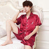 2019 pijamas pijama hombre men stain silk pajama set men pajamas silk sleepwear men modern style soft cozy satin nightgown men