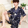 2019 pijamas pijama hombre men stain silk pajama set men pajamas silk sleepwear men modern style soft cozy satin nightgown men