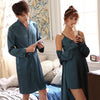 Bridal Gown Wedding Silk Bathrobe Couple Nightgown Ladies Nightdress 2-piece Men's Robe Crane Gown Satin Dress Bridesmaid Robes