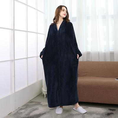 Winter Flannel Sexy Women Robes plus size long sleeve warm Pregnant woman long Sleepwear Female Bathrobe men Clothes nightgown