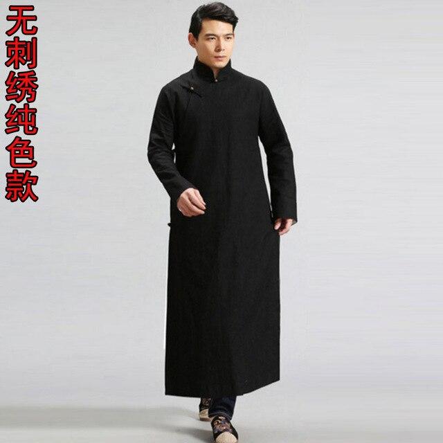 2019 summer ethnic mens bathrobe silk kimono robe long sleeves chinese lucky dragon print pajamas bathrobe masculina night dress
