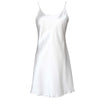 2018 Women's Satin Nightdress Sexy Lotus Hem Sling Dress Chemise Mini Nightgown