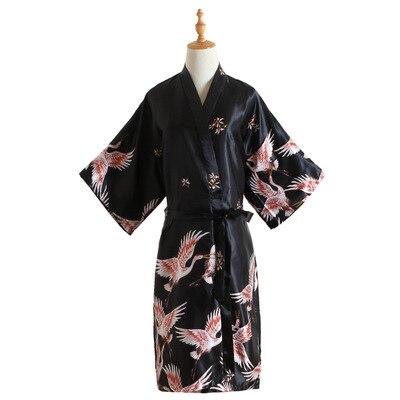 Wedding Bride Bridesmaid Robe silk stain Fowl Bathrobe Short Kimono Robe Night Robe Bath Robe Fashion Dressing Gown For Women