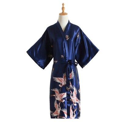 Wedding Bride Bridesmaid Robe silk stain Fowl Bathrobe Short Kimono Robe Night Robe Bath Robe Fashion Dressing Gown For Women
