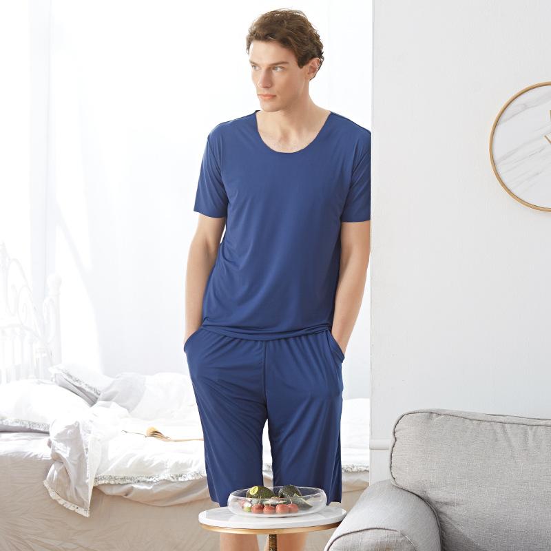 Pajamas for men ice silk sleepwear pijama hombre slim mens pyjama set nightgown short pijama men's pajamas underwear mens