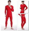 Sexy Men Silk Tight Pajama Sets Male Transparent Bulge Nightgown Long Sleeve Sleepwear Top + Pants for Man Nightweear M L XL