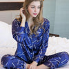 2019 New Ladies Pajamas Silk Satin Cardigan Couple Men's Clothing Sleepwear Womens Nightgown Lovers' Loungewear