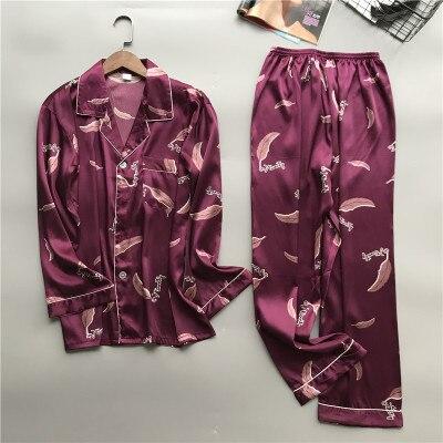 2019 Fashion Men Pajamas Set Luxury Clothes Men Long Sleeve Nightgown Luxury Men Clothing Christmas Pajama Men