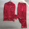 2019 Fashion Men Pajamas Set Luxury Clothes Men Long Sleeve Nightgown Luxury Men Clothing Christmas Pajama Men