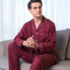 Autumn Summer Silk Lovers Set Fashion Lounge Long-sleeve Sleepwear Pajamas For Women and Men Plus size Female Satin Nightgown