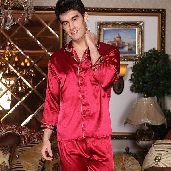 Faux Silk Couple Pajama Sets for Men Women Female Homewear Lounge Male Pyjamas Wedding Nightgowns Marriage Pijamas Nightwears