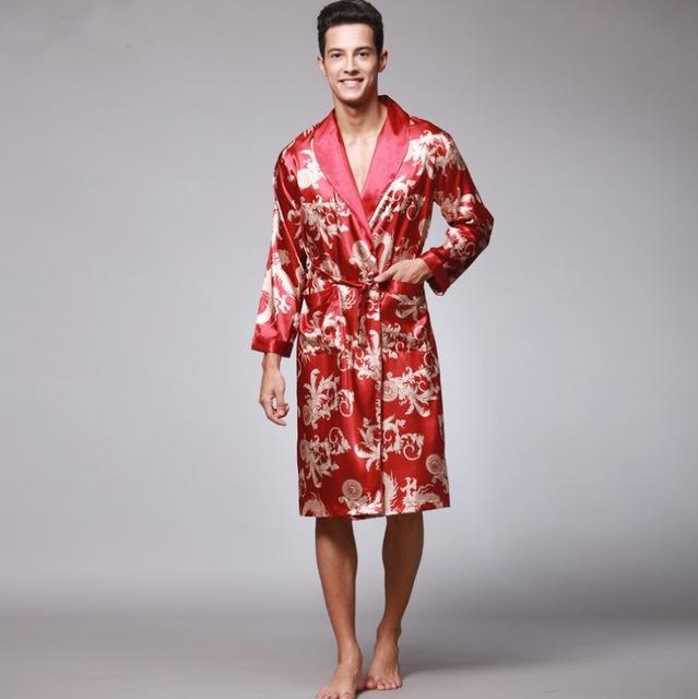 Woman three summer suit long sleeved men bathrobe Nightgown 0550