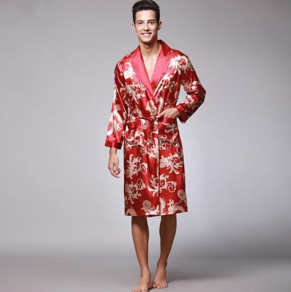 Woman three summer suit long sleeved men bathrobe Nightgown 0550