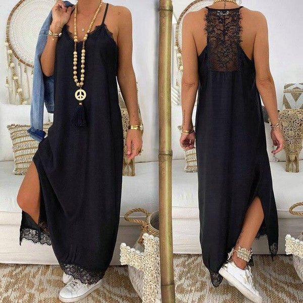 Hirigin Women's Summer Boho Casual Long Maxi Evening Party Cocktail Beach Dress Sundress