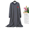 2019 new cotton material  Nightgowns & Sleepshirts Sleepwear Plus Size Long  Nightgowns 416
