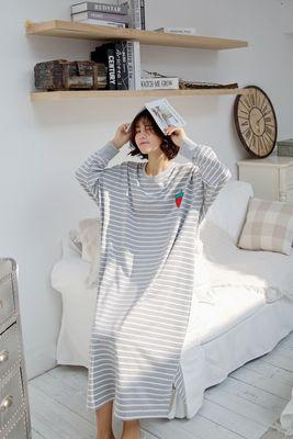 2019 new cotton material  Nightgowns & Sleepshirts Sleepwear Plus Size Long  Nightgowns 416